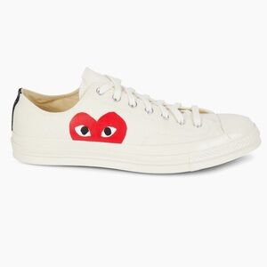 CdG PLAY× Converse Unisex Chuck Taylor All Star One Heart Low-Top Sneakers